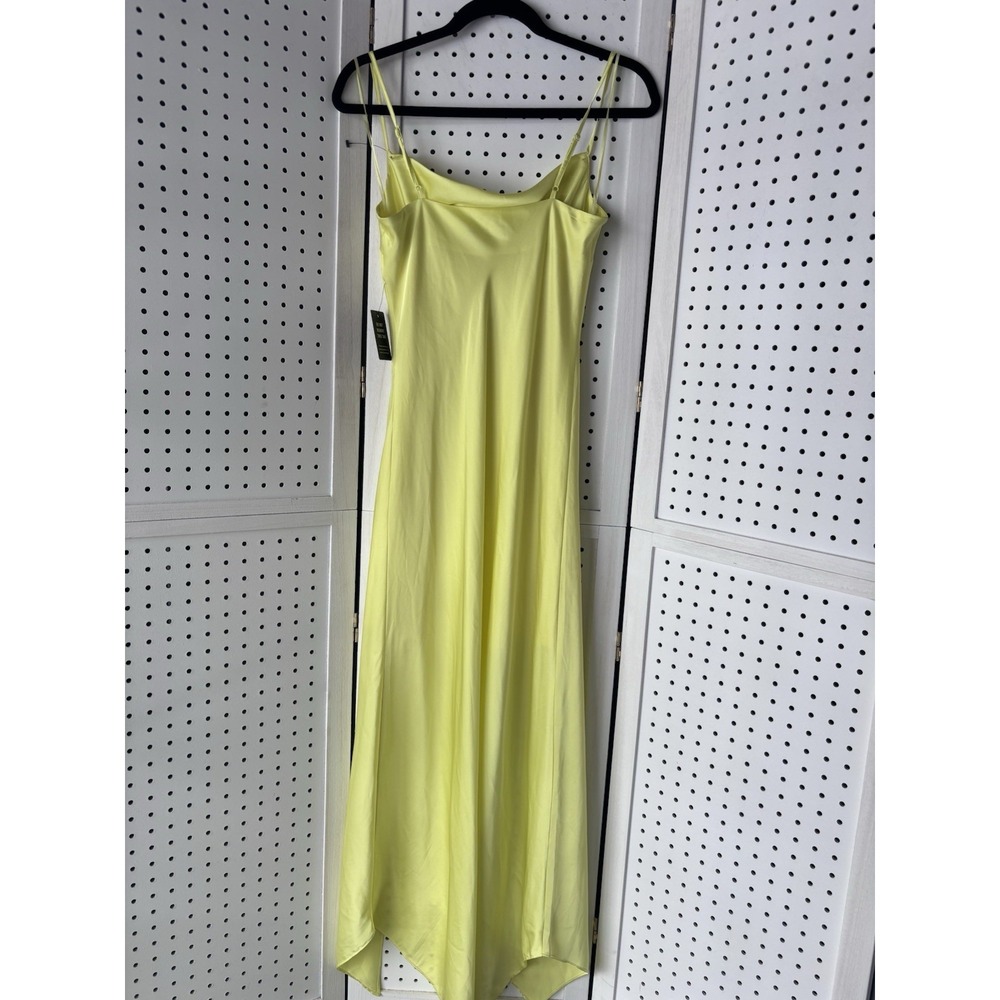 NWT $108 Express Maxi Slip Dress Yellow Women's XS Spaghetti Strap - Picture 8 of 13